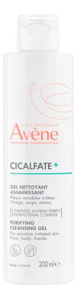 Gel Limpiador Para Piel Sensible Avene Cicalfate+ 200ml 0