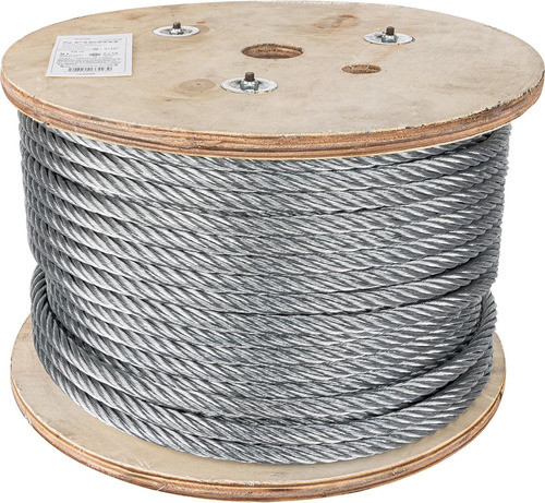 Cable Acero Galvanizado 1/4  7x19 Rollo 300mts Fiero X Metro 0