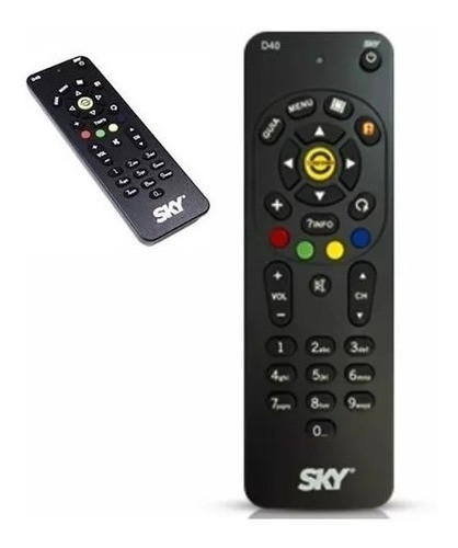 Kit 15 Controle Sky Digital E Sky-livre D40 Original + Pilha 0