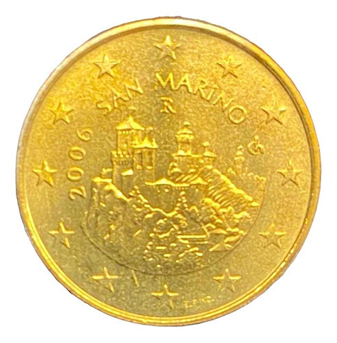 San Marino - 50 Euro Cent - Año 2006  - Torres - Km #445 0