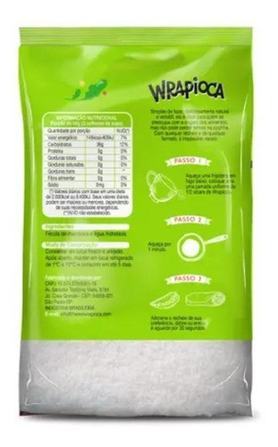 Tapioca Wrapioca Hidratada 400gr - Kit Com 2 1