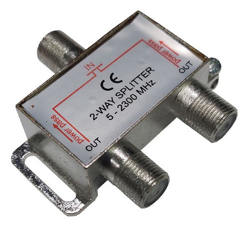 Divisor Splitter Tv 1 Entrada 2 Salidas -3.5db 5 A 2300mhz 0