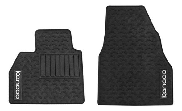 Juego Alfombras Spaco Látex Renault Kangoo Negro 1