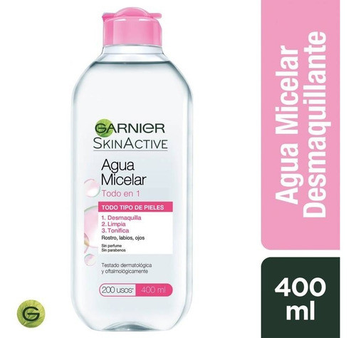 Agua Micelar Garnier Skin Active Todo En 1 400ml 1