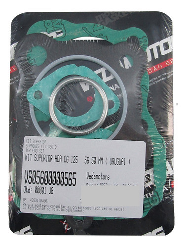 Juntas Descarbonizado Cg125 56.5mm Veda Brasil 0