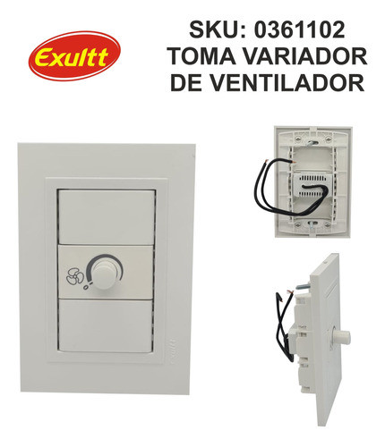 Pack X5 Set Armado Dimmer Variador De Ventilador Exultt 1