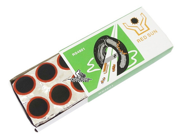 Parches Camara Bicicleta Importados Redondo 25mm Caja X100 0
