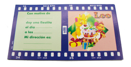 Tarjetas De Invitación Vintage Leo (6) 0