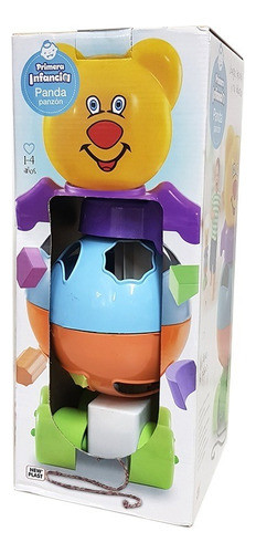 New Plast Panda Panzon 3 En 1 Arrastre Caja Cod 20139 0