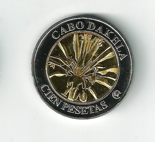 Fk España Cabo Dakhla 100 Pesetas 2006 Nativo Bimetal U N C. 1