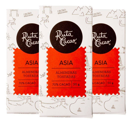 Chocolate 70% Cacao Con Almendras Tostadas Ruta Cacao X3 0