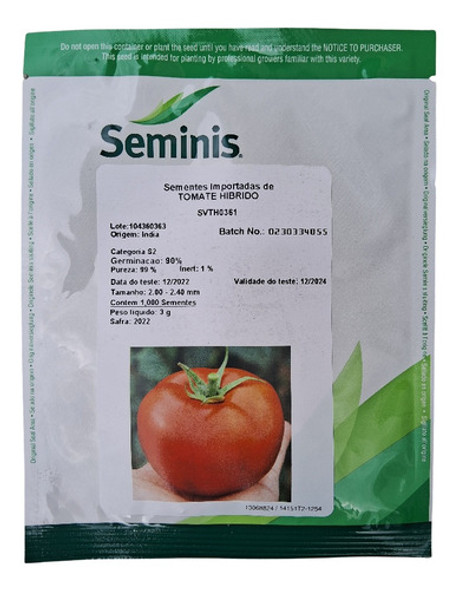Semente De Tomate Hibrido Coronel 1.000 Sementes Seminis 0 Semente De Tomate Hibrido Coronel 1.000 Sementes Seminis 0