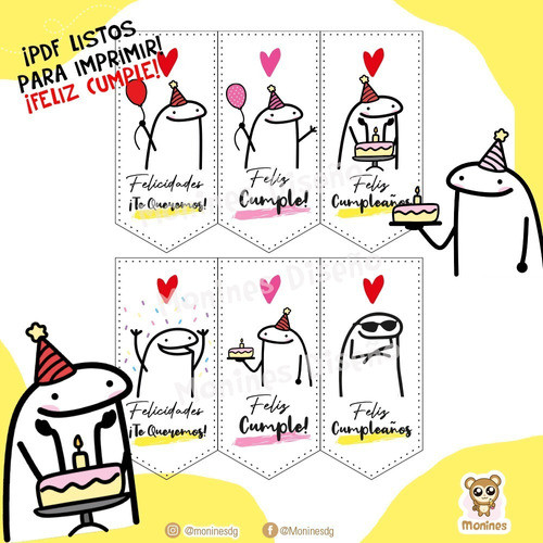 Kit Imprimible Feliz Cumpleaños - Flork - Cumple 1- ¡ay No! 0