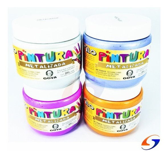 Dactilo Pintura Goya Metalizada 200ml. Serviciopapelero 0