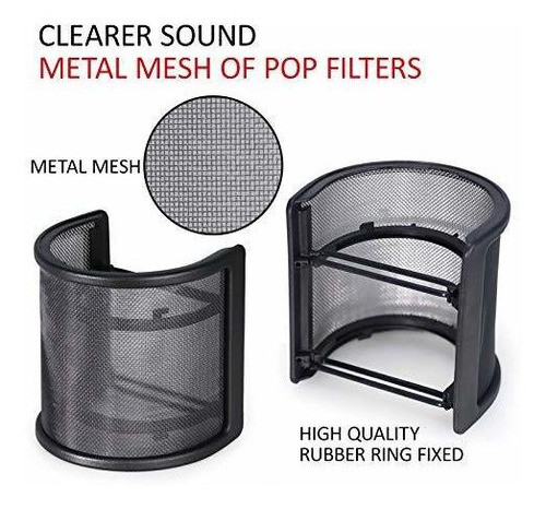 Filtro Pop De Micrófono Quadcast De Youshares - Protector De 1