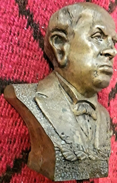 Escultura Bronce Busto Domingo F. Sarmiento 16 Cm. 1