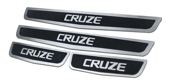 Cubre Zocalos De Acero Inoxidable P/ Chevrolet Cruze Black 0 Cubre Zocalos De Acero Inoxidable P/ Chevrolet Cruze Black 0
