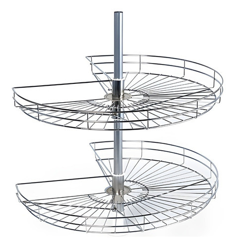 Esquinero Giratorio De 60 Cm Cromo Con Corte Bajo Mesada* 0
