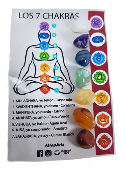 Set 7 Chakras 7 Piedras Semipreciosas 0