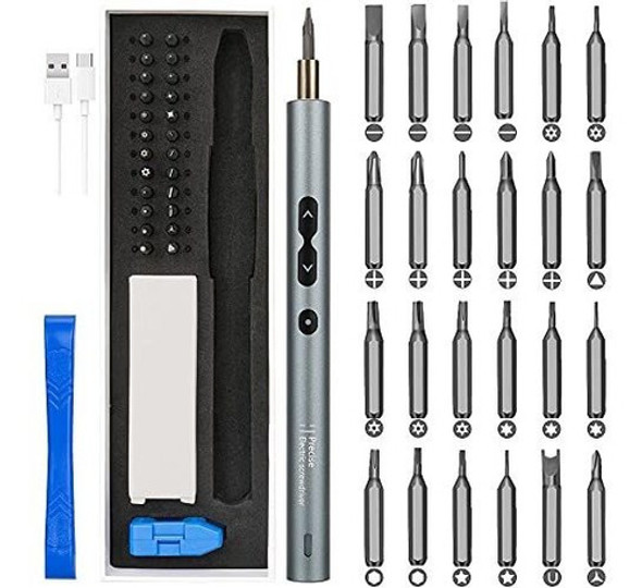 Destornillador Precisión Eléctrico Inalámbricos 24 Led Usb 0