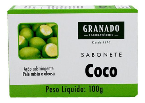 Granado Sabonete Coco Com 100g 0