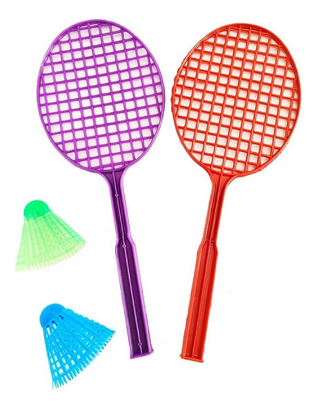 Conjunto De Raquete Infantil Brinquedo De Badminton De 0