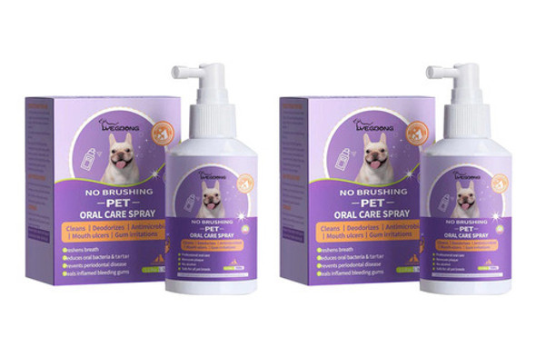 2 Unidades Spray Creme Dental Dentil De Dentes Cachorro, 0