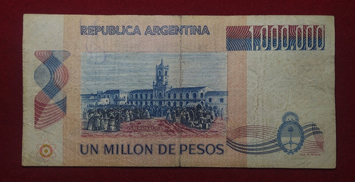 Billete 1000000 Pesos Ley Serie A 1981 Bottero 2513 1