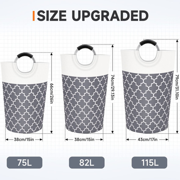 Cesta Grande Para La Ropa Plegable Alto Con Asa 1