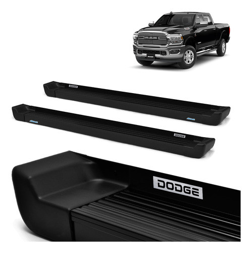 Estribo Dogde Ram 2500 Cabine Dupla 2011 2012 Prime Preto 0