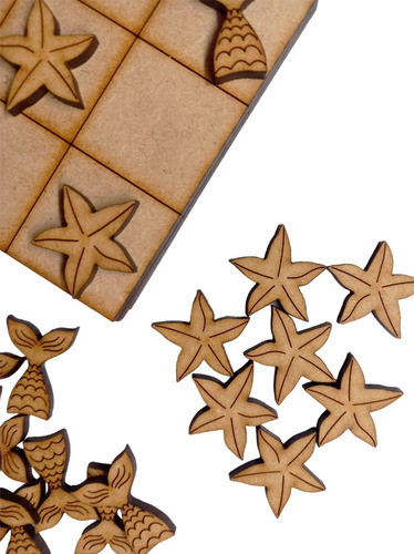 30 Tateti Cola Sirena Estrella Mar Souvenir Fibrofacil 10x10 0