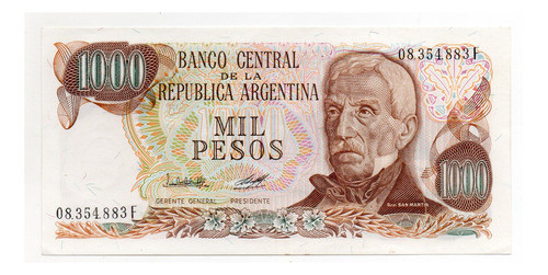 Argentina Billete 1000 Pesos Ley Bottero 2450a 0