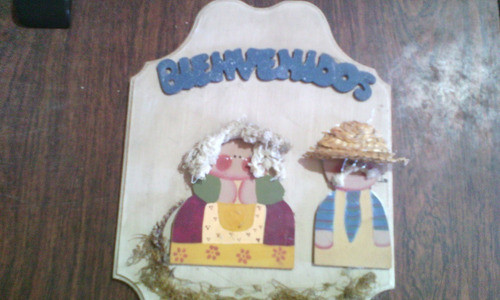 Decoracion De Madera Para Bienvenidas 0