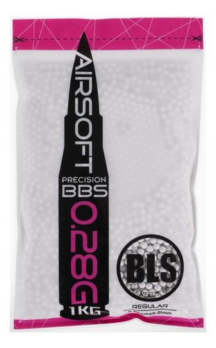 Balines 6mm Airsoft Bbs 0.28g Bls Precision White 1 Kg 0