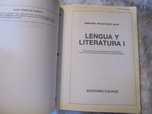 Lengua Y Literatura 1 - Petruzzi - Silvestri - Elida Ruiz 1