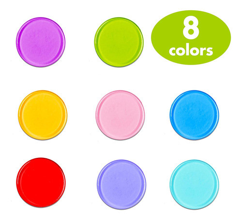 Marcadores Transparentes De 19 Cm, 8 Colores, 250 Unidades 1