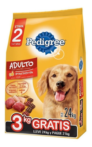 Pedigree Adulto 21kg Carne Con Cereales Y Snacks Pedigree 1