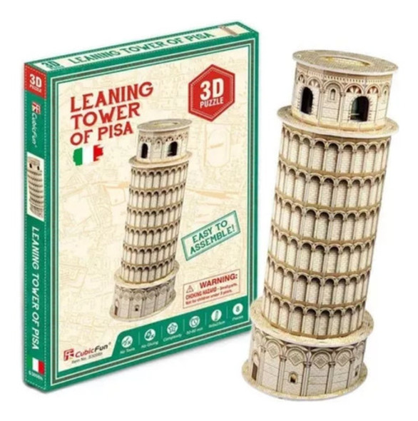 Puzzle 3d Torre Inclinada De Pisa Cubicfun 67328 0