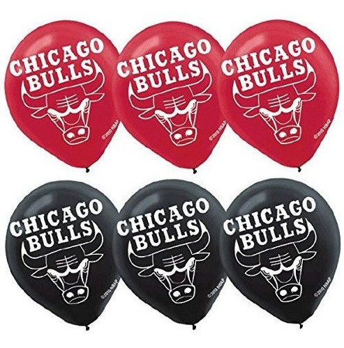 Amscan Chicago Bulls Imprimio Globos De La Fiesta Del Equipo 0