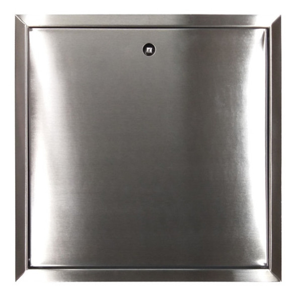 Tapa Puerta Llave De Paso 50x50 Acero Inoxidable Cerradura 0
