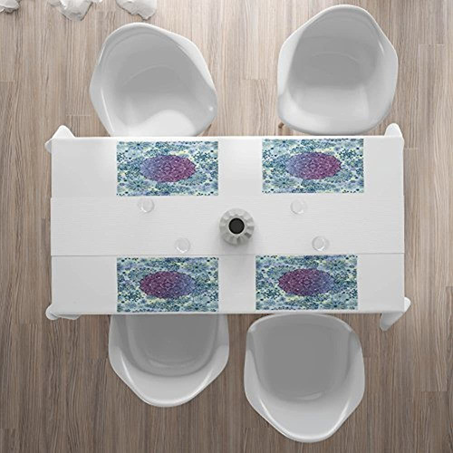 Lunarable Mandala Place Mats Conjunto De 4 Floral Mandala Or 1