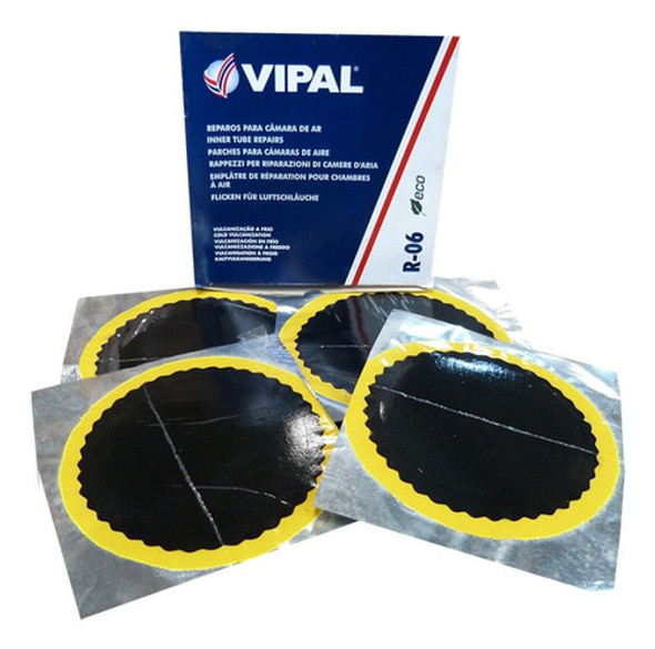 Remendo Redondo A Frio Vipal 120 Mm Caixa R-06 0