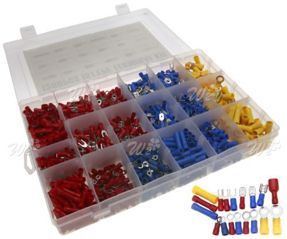 1200pcs 18 Tipo Aislamiento Eléctrico Terminales Crimp Conec 0