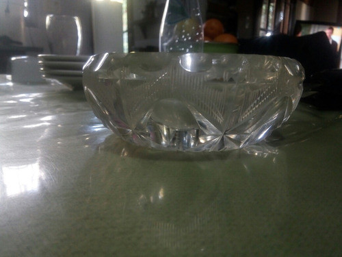 Cenicero De Vidrio Tallado 0