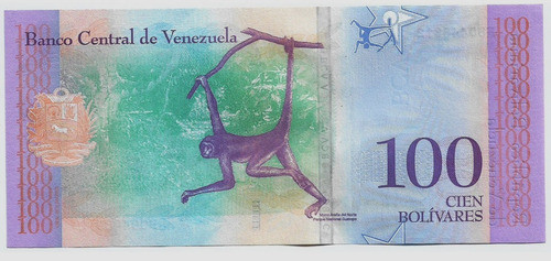 Fk Billete Venezuela 100 Bolivares Soberanos 2018 S Circular 1