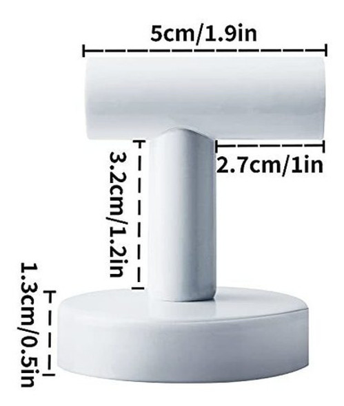 4 Toalleros De Acero Inoxidable - Blanco 1