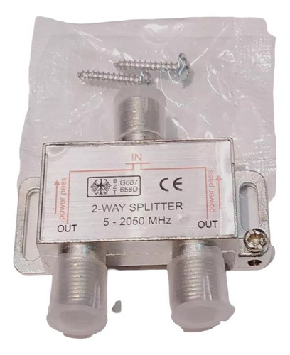 Splitter Para Antena Digital Incluye Adapador Hasta 2 Tv 0