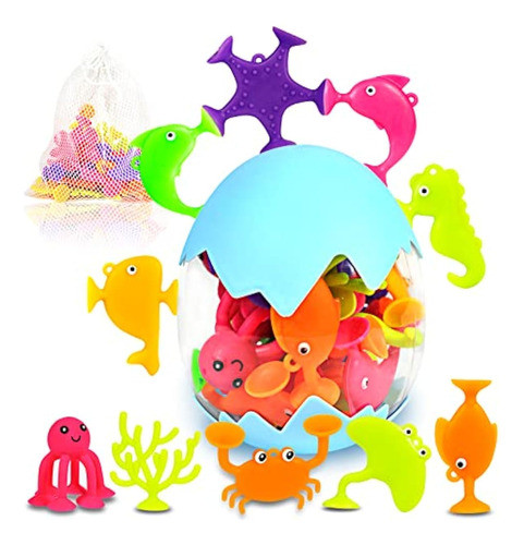 Juguetes De Baño De Succión Para Niños, 18 Piezas 0