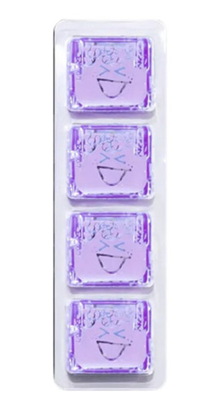 Set De 4 Cubos Glo Pals Iluminado Por Agua Lumi Violeta Febo 0