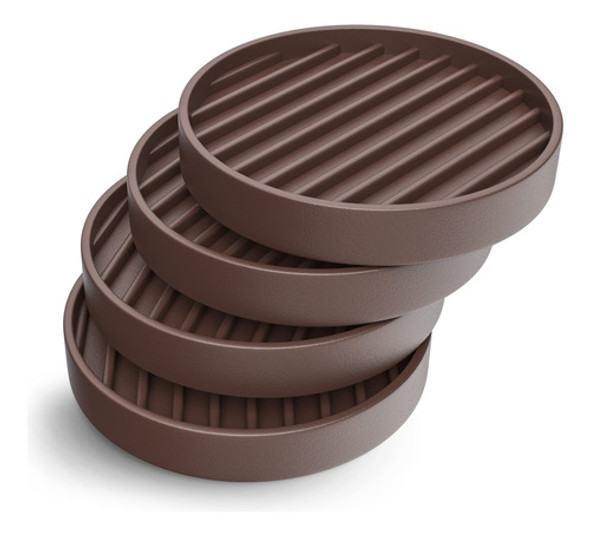 Antideslizantes De Goma Para Muebles Diam. 5.1cm-4un Marron 0